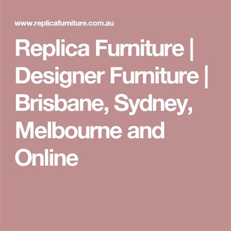 replica furniture sydney.